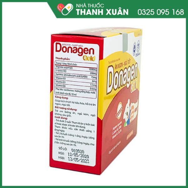 Donagen Gold kích thích ăn ngon, tiêu hóa tốt